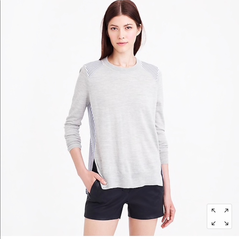 Mixed Media Sweater in Heather Dusk